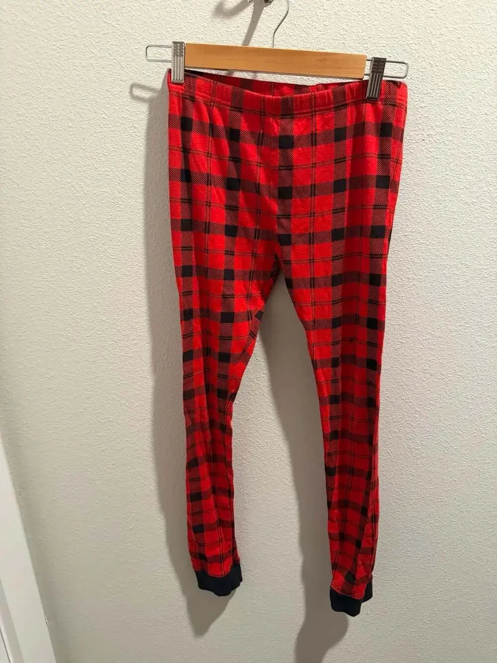 Carter's Kids Red and Black Buffalo Plaid Long Sleeve Pajama Set Size 14
